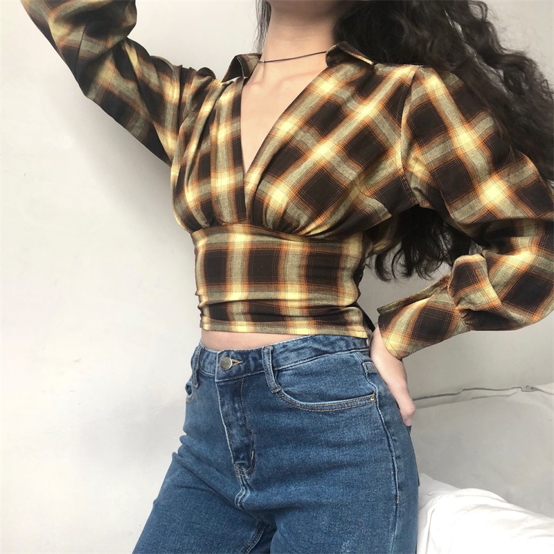 Go Girl Go ×ÔÖÆ¸ñ×ÓVÁìµÆÁýÐä°ó´ø³ÄÉÀÇﶬпî¸ßÑü¶Ì¿îÉÏÒÂÅ®