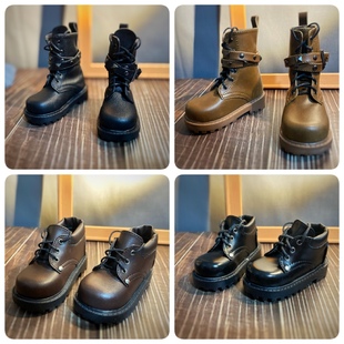 睡睡家BJD娃娃鞋复古靴长靴短靴马丁靴帅气皮鞋3分4分大叔男鞋