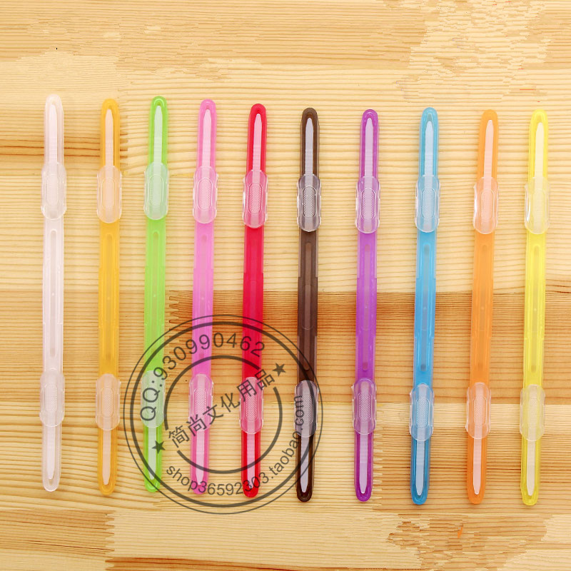 塑料活页彩色透明打孔装订夹