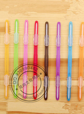 File塑料两孔活页装订夹条原子夹双孔装订夹学生用试卷资料装订夹