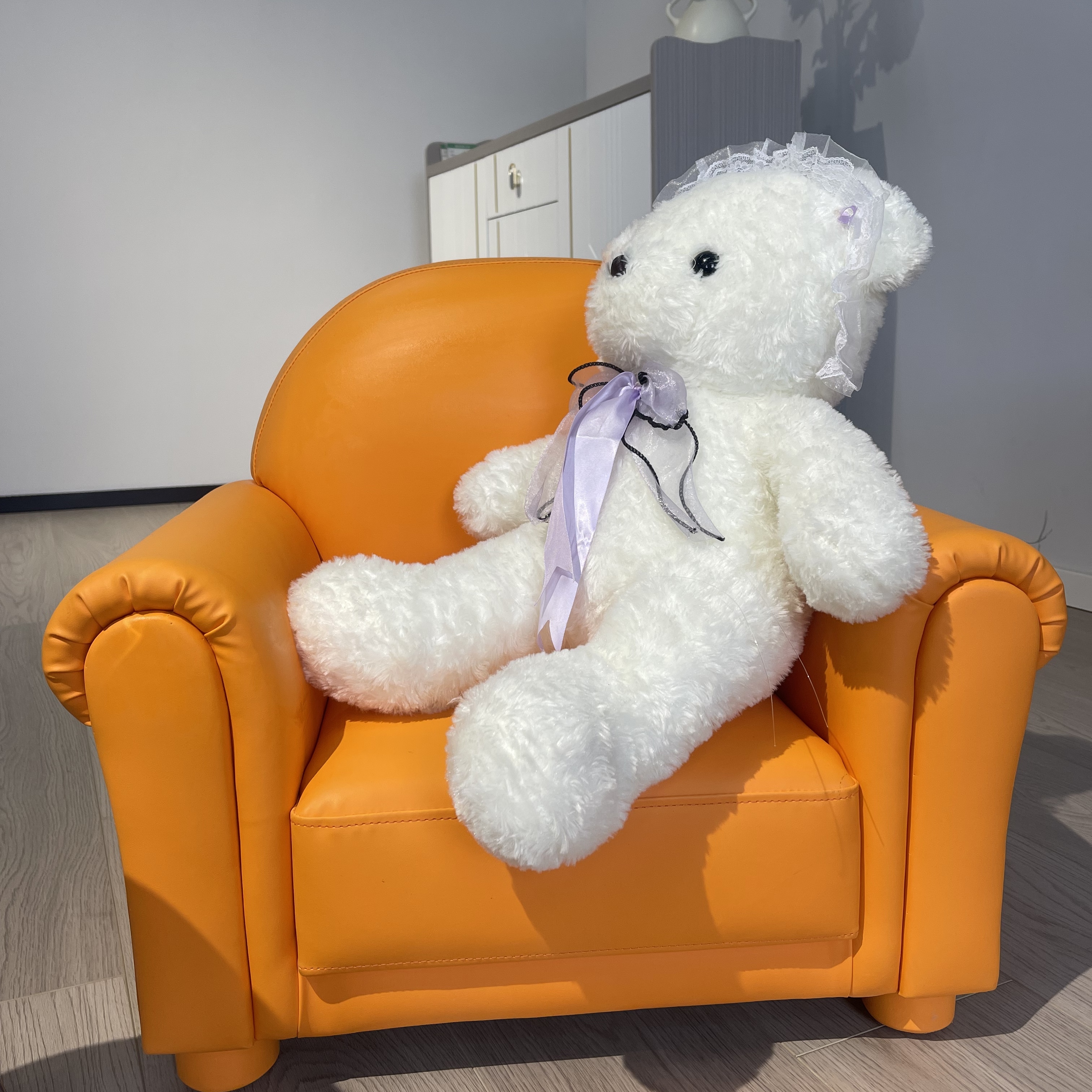 儿童单人沙发多彩马卡龙色系