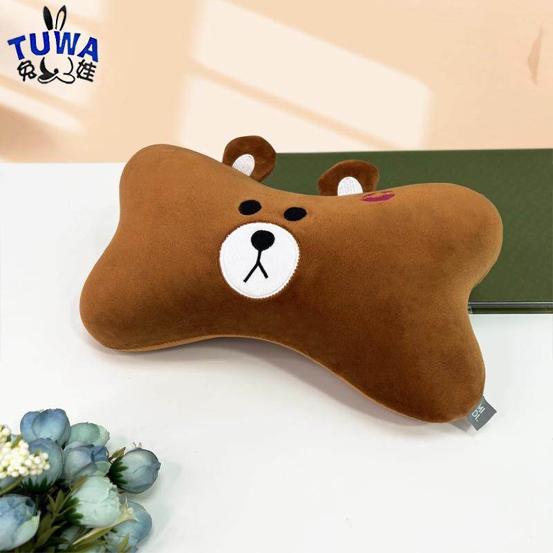 卡通可爱汽车头枕靠枕护颈枕套装