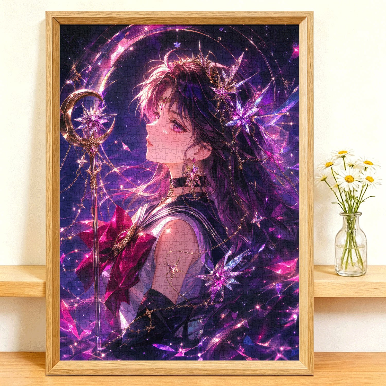 星夜魔法少女拼图1000片成人高难度解压治愈系男女学生日礼物可配
