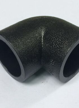 PE管件PE弯头202532直弯承插对接热熔管件黑色新料室外供水管弯头