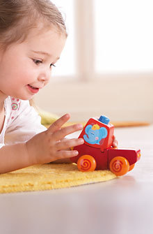 现货包邮HABA哈芭Mini-vehicle Fire Brigade发声迷你车车模3627