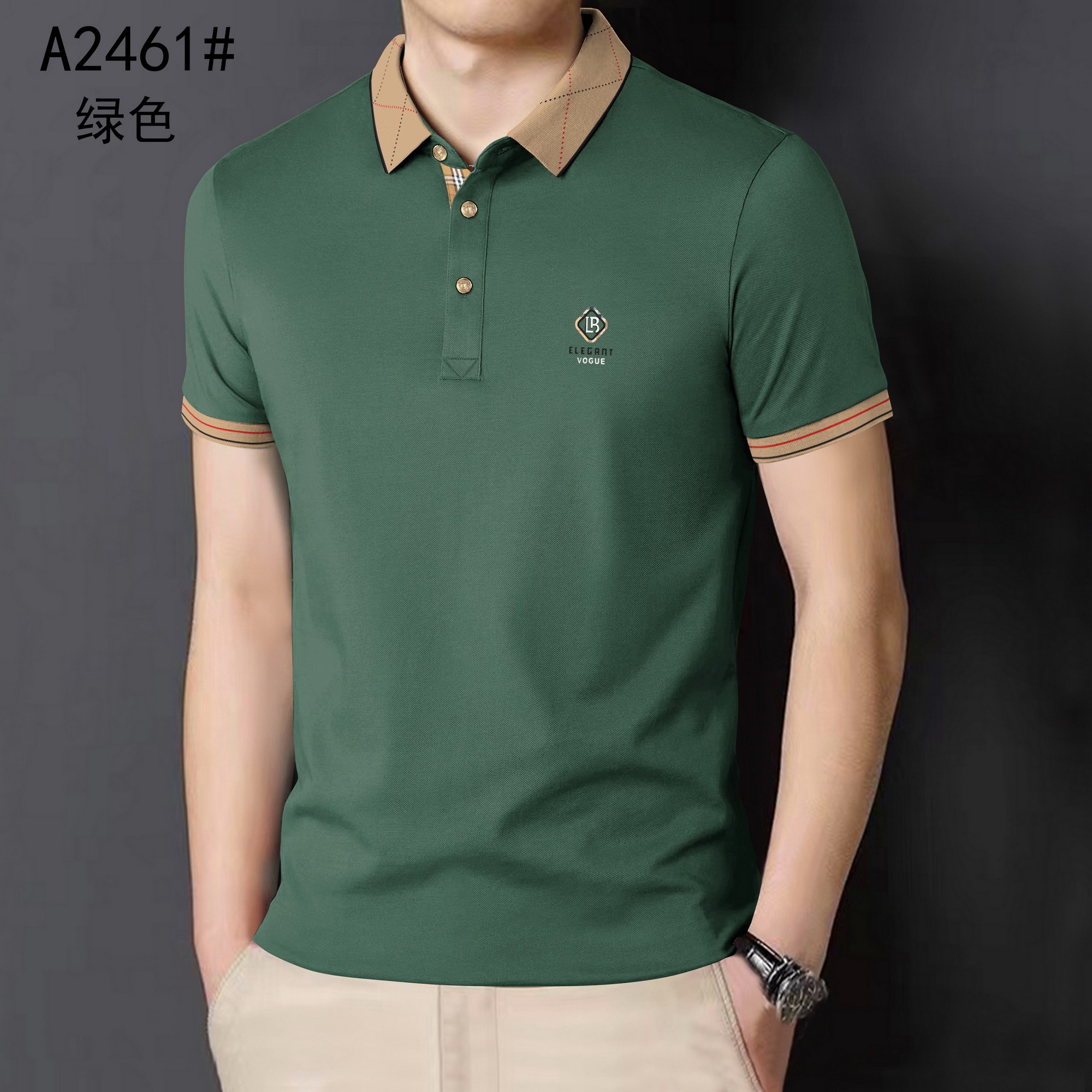 正品夏季冰丝pol0衫男短袖中年翻领t恤丝光棉商务大码上衣