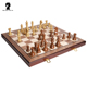 高档国际象棋礼盒套装 摆件 实木折叠棋盘塑钢亚克力西洋棋复古欧式