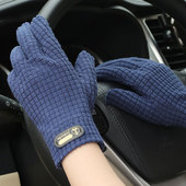 触屏手套保暖男女全指骑行防滑户外开车防风防寒打包外卖干活耐磨