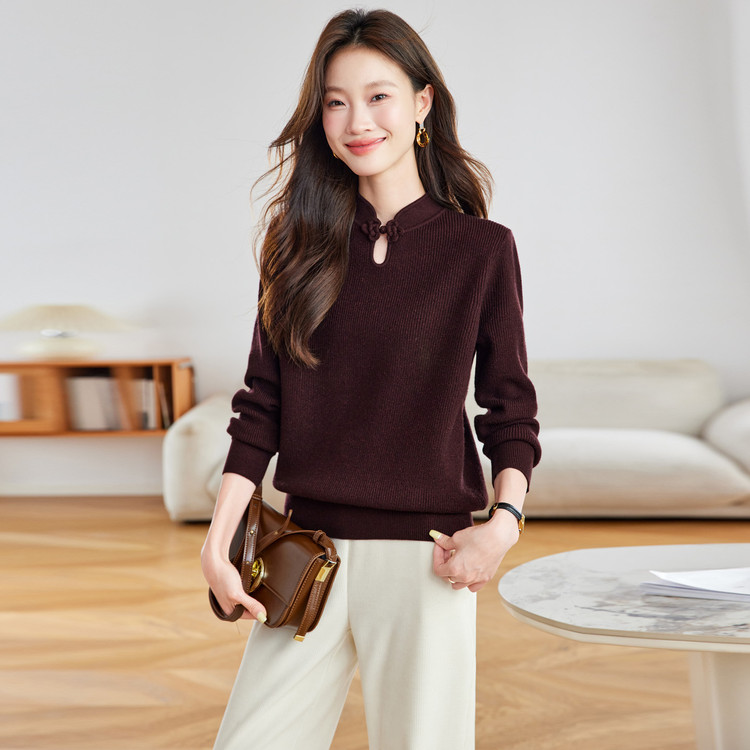 中常规套头标准20-50周岁毛针织衫