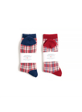 国棉壹厂奈良制加藤政纱线返乡格袜男女同款秋冬老织机重磅棉袜子