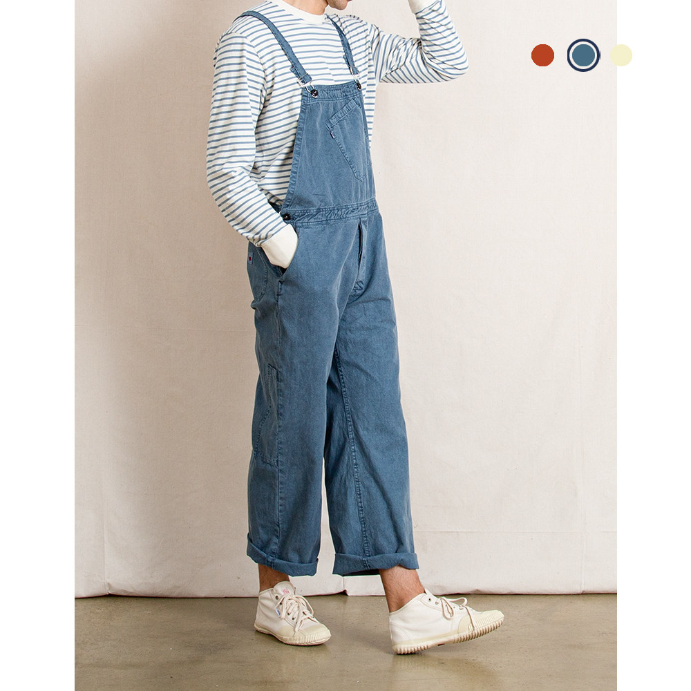 国棉壹厂 改良英国复古工装背带裤 vintage&republic