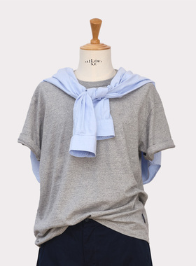 国棉壹厂小海军BOYNAVY系列纯棉宽松短袖t恤男女款美式基础款白t