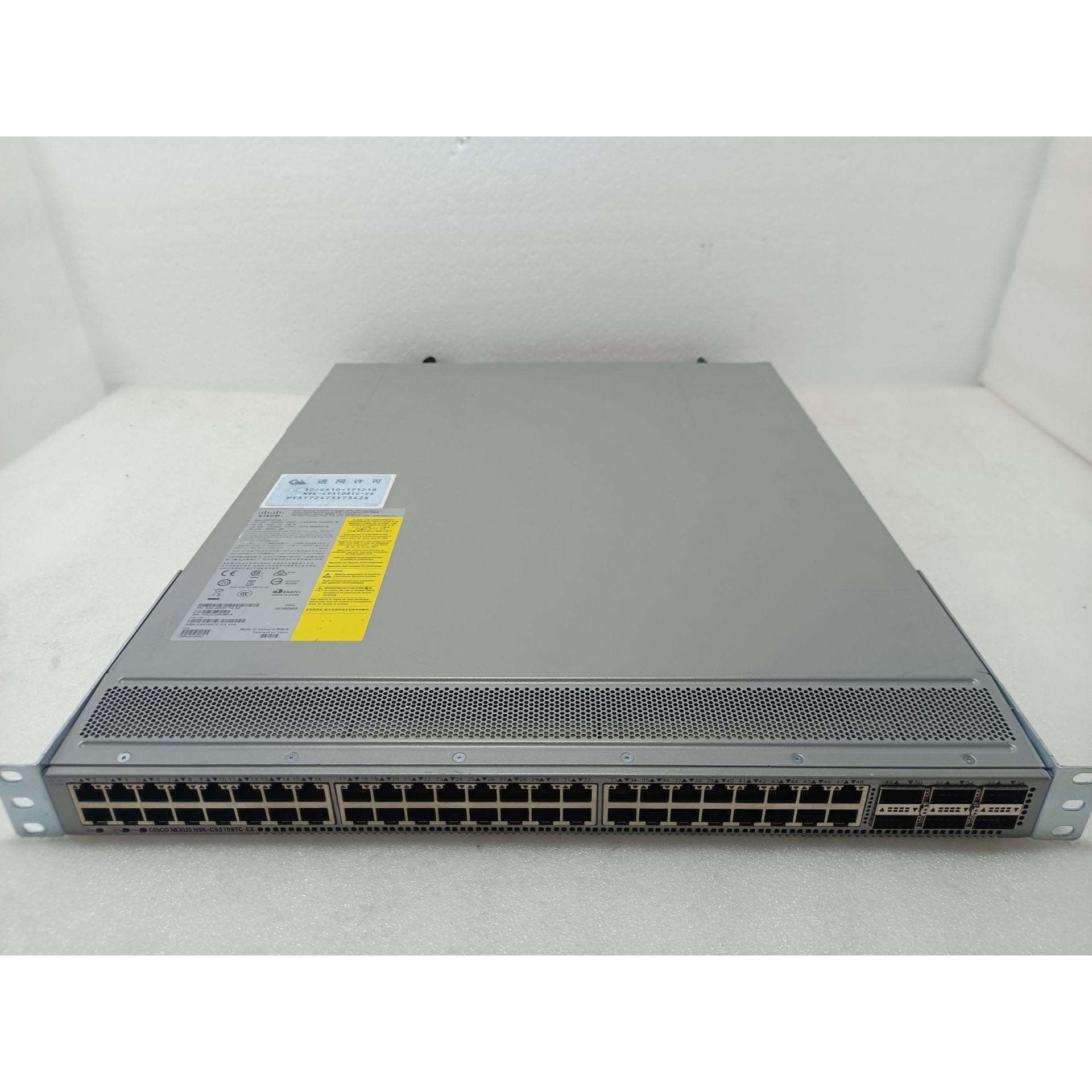 原装思科CISCO N9K-C93108TC-EX 48议价产品