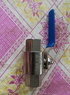 304不锈钢球阀,型号Q11SA-25P,蓝色手柄,DN15议价产品