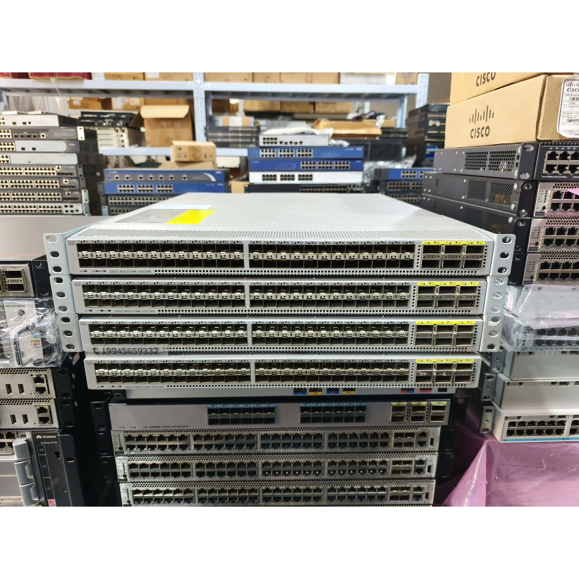 思科N9K-C9372PX  48口万兆,6口40G,含双电议价产品