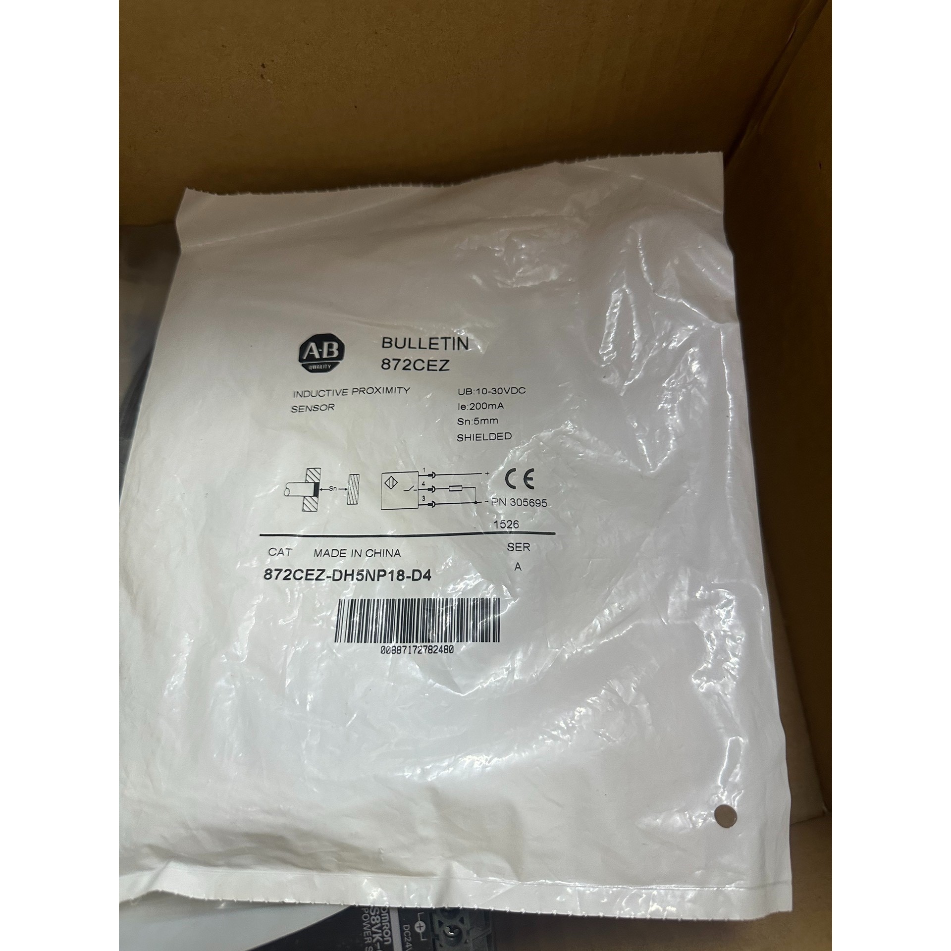 AB罗克韦传感器872CEZ-DH5NP18-D4 全新原装议价产品