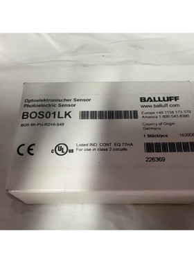 巴鲁夫BALLUFF光电传感器BOS01LK,德国原装进口,议价产品