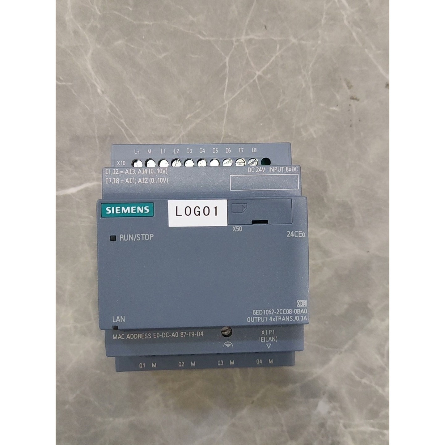 LOGO1控制器,型号6ED1052-2CC08-0B议价产品