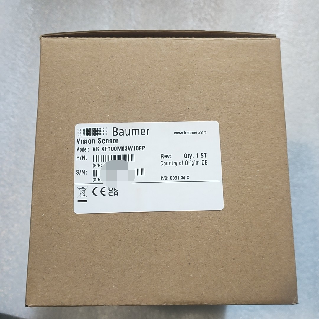 德国原装进口Baumer视觉传感器VS XF100M03W1议价产品