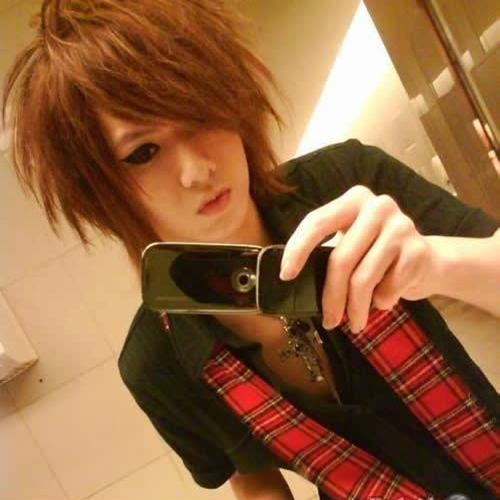 高温丝非主流风斜刘海韩版假发