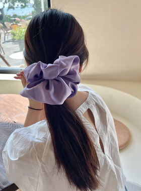 韩国东大门大号紫色法式发圈大肠圈气质头绳皮筋发饰发绳头饰女