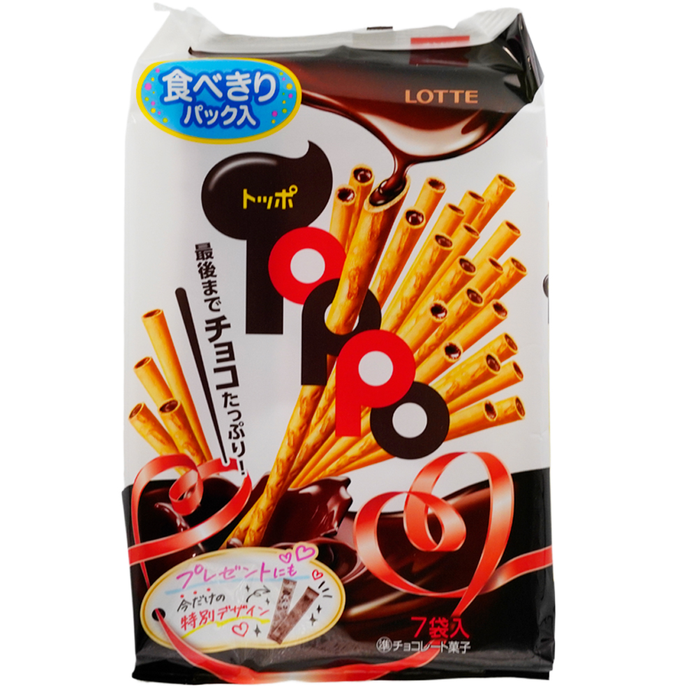 乐天toppo巧克力手指饼干棒日本