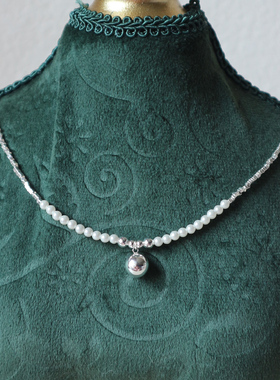 高品质日常气质施华珍珠甜美项链(颜色以托盘里照片为主）