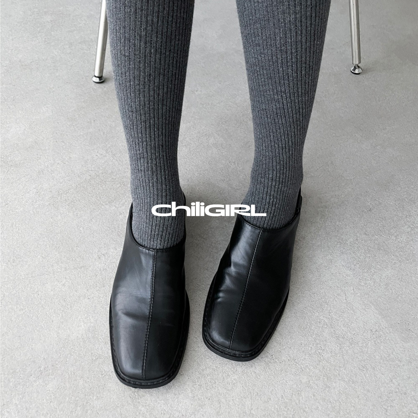 CHILIGIRL VINTAGE 复古 一脚蹬小皮鞋平头套脚真皮懒人踩脚单鞋,女鞋,深口单鞋,淘宝优惠券,粉丝福利购,淘宝优惠卷