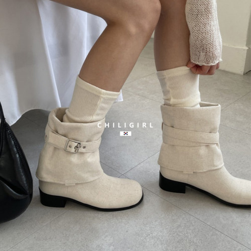 CHILIGIRL设计师款小众时装靴
