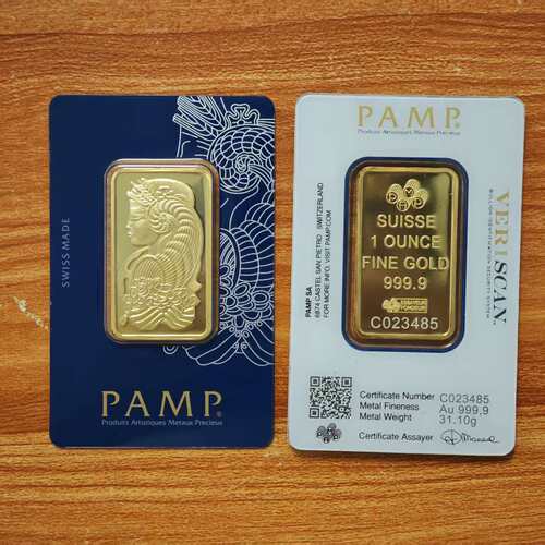 仿真1盎司11复刻镀金金条