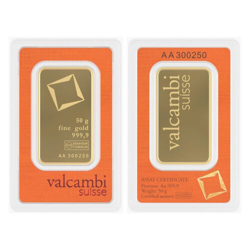 瑞士Valcambi 50g金条道具1:1复刻瑞士金条黄铜镀金金属摆件