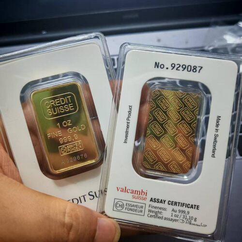 仿真1盎司瑞士镀金金条