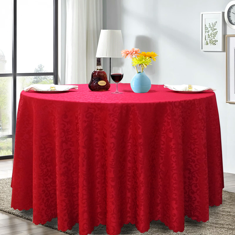圆形饭店欧式风餐桌布定制
