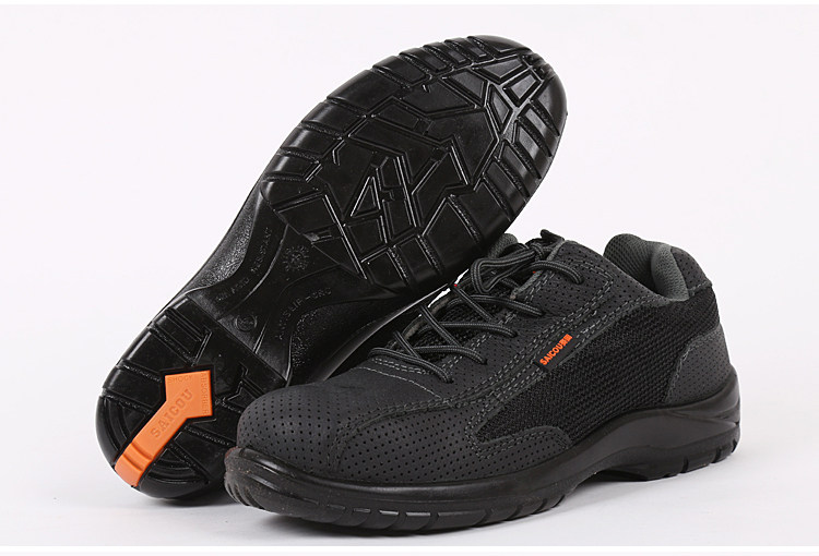 赛固saicou劳保鞋耐磨防砸防刺钢包头安全鞋电工绝缘鞋la认证透气