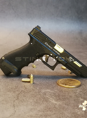 合金帝国1:3G34TTI金属枪模钥匙扣玩具疾速追杀可抛壳不可射STING