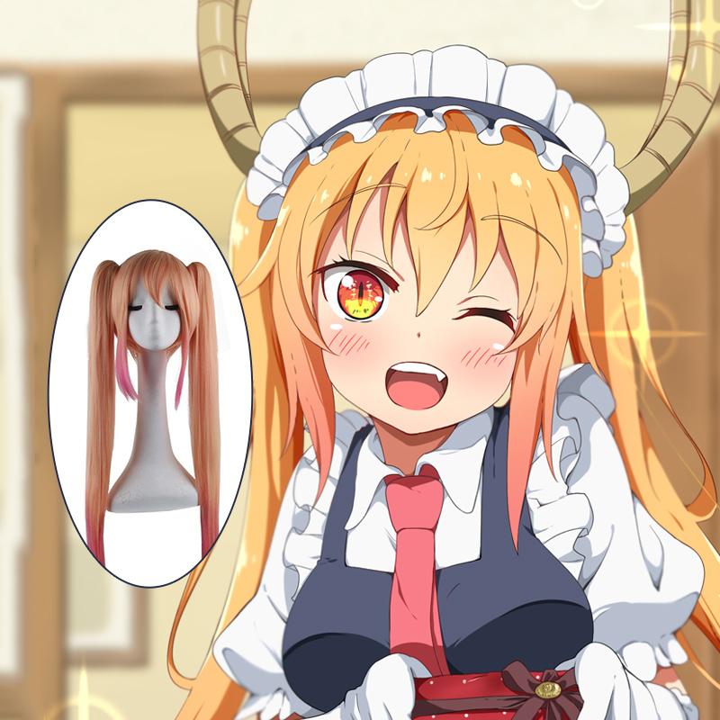 小林家的龙女仆托尔cos假发玫瑰网二次元动漫展毛娘精修造型