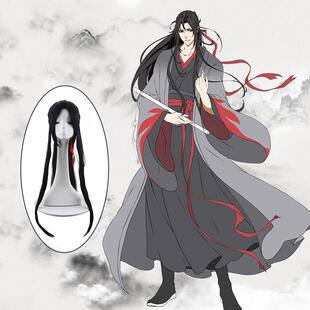 魔道祖师魏无羡cos假发玫瑰网二次元动漫展毛娘精修造型