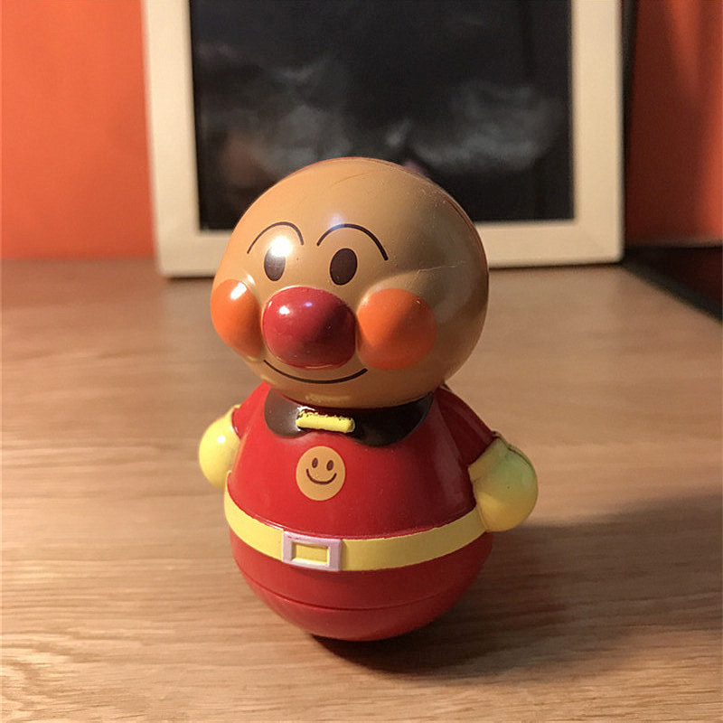 日本面包超人不倒翁摇摆玩具卡通人物摆件响铃益智婴儿早教玩具