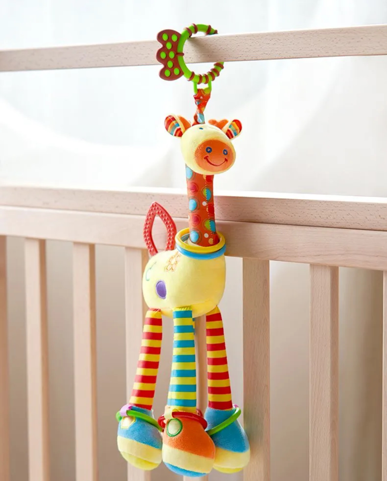 长颈鹿床铃婴儿车挂件宝宝安抚车载床铃摇铃安全座椅床挂床尾挂饰
