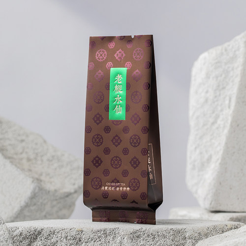 武夷岩茶老枞水仙公版烫金小泡袋