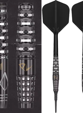 TARGET探极BLACK MARQUE CHAOS/PW 90钨钢比赛软式飞镖镖身重18克