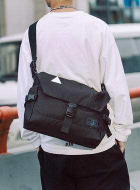 across骑行斜挎包男士通勤大容量单肩包女运动邮差包学生电脑挎包