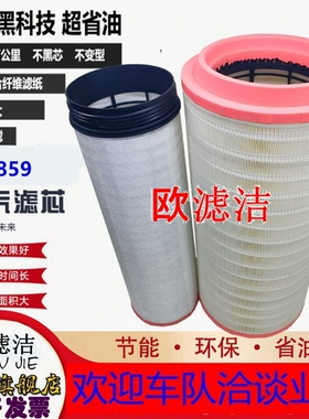 C281440适配工程车洗抛机80吨吊车K2858/2859空气滤芯高端滤清器