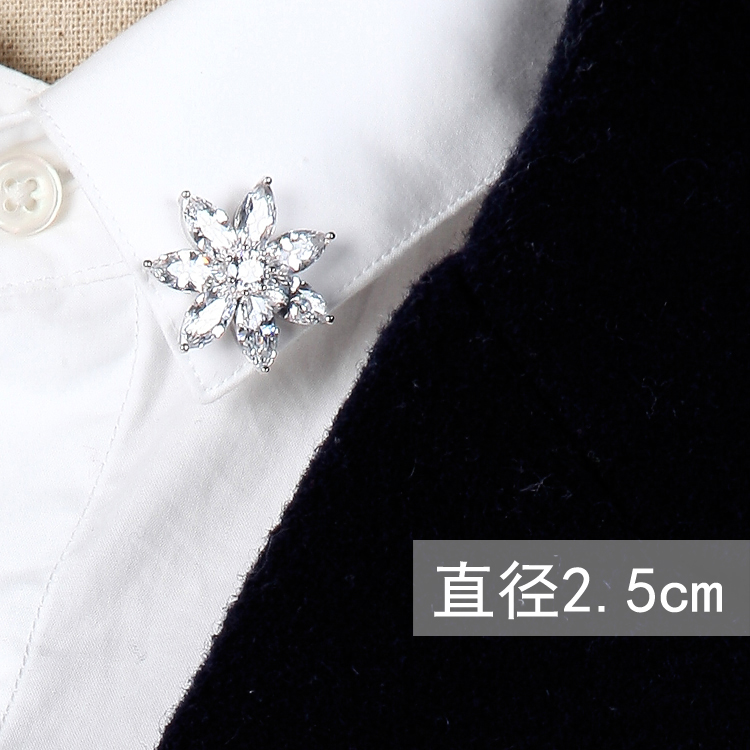Broche homme en Zircon diamant - Ref 1172812 Image 3