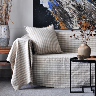 沙发垫套罩全包四季通用布艺沙发盖巾夏凉席防滑ins网红北欧亚麻