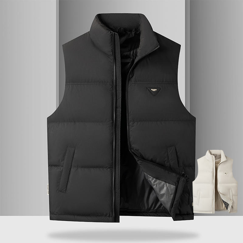 24中老年秋冬男装胖子爸爸加肥加大码马甲大版羽绒服背心大号马夹