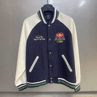 安踏棒球服男款2026春季新款复古潮流百搭针织美式外套152618702S