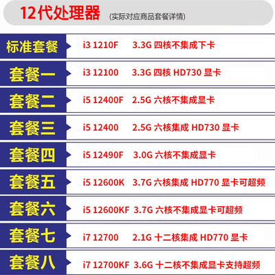 全新12代处理器散片保三年