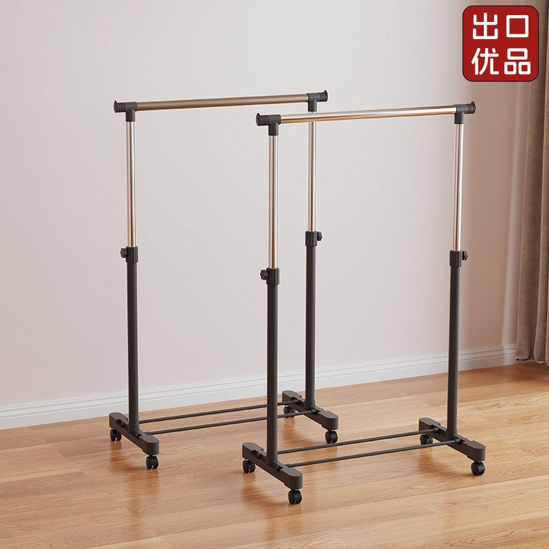 不锈钢管阳台室内伸缩晒衣架简易