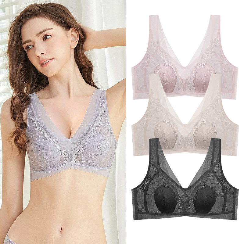 超薄无钢圈防凸点兔耳杯文胸